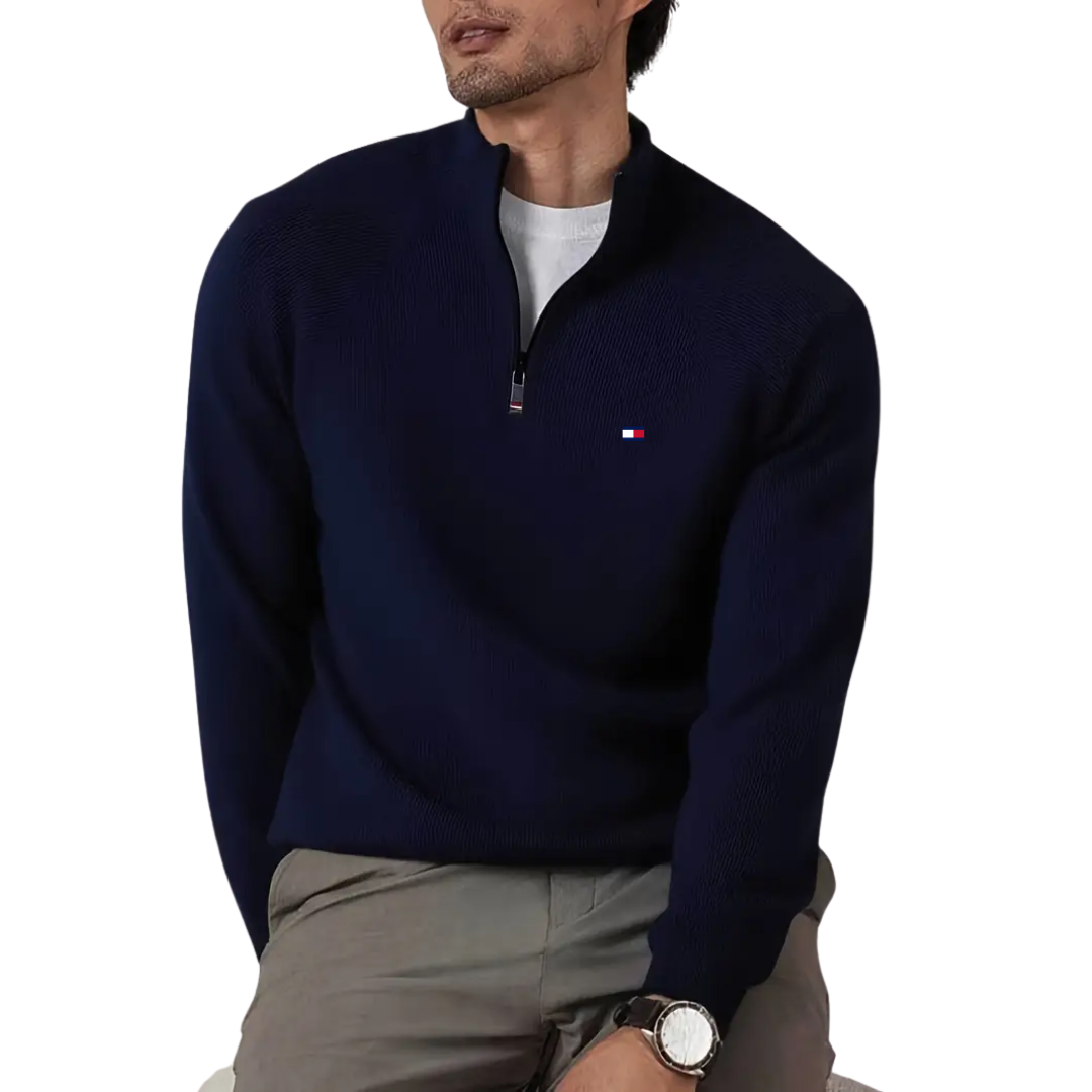T&H Men's Zip-Up Sweater