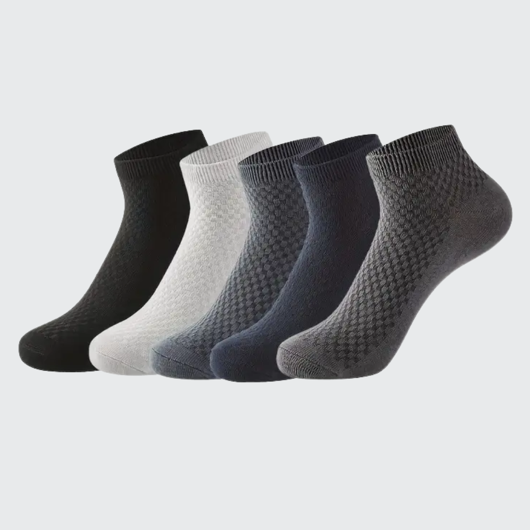 5 Paar Bambussocken für Herren – atmungsaktiv, geruchsneutral und feuchtigkeitsabsorbierend