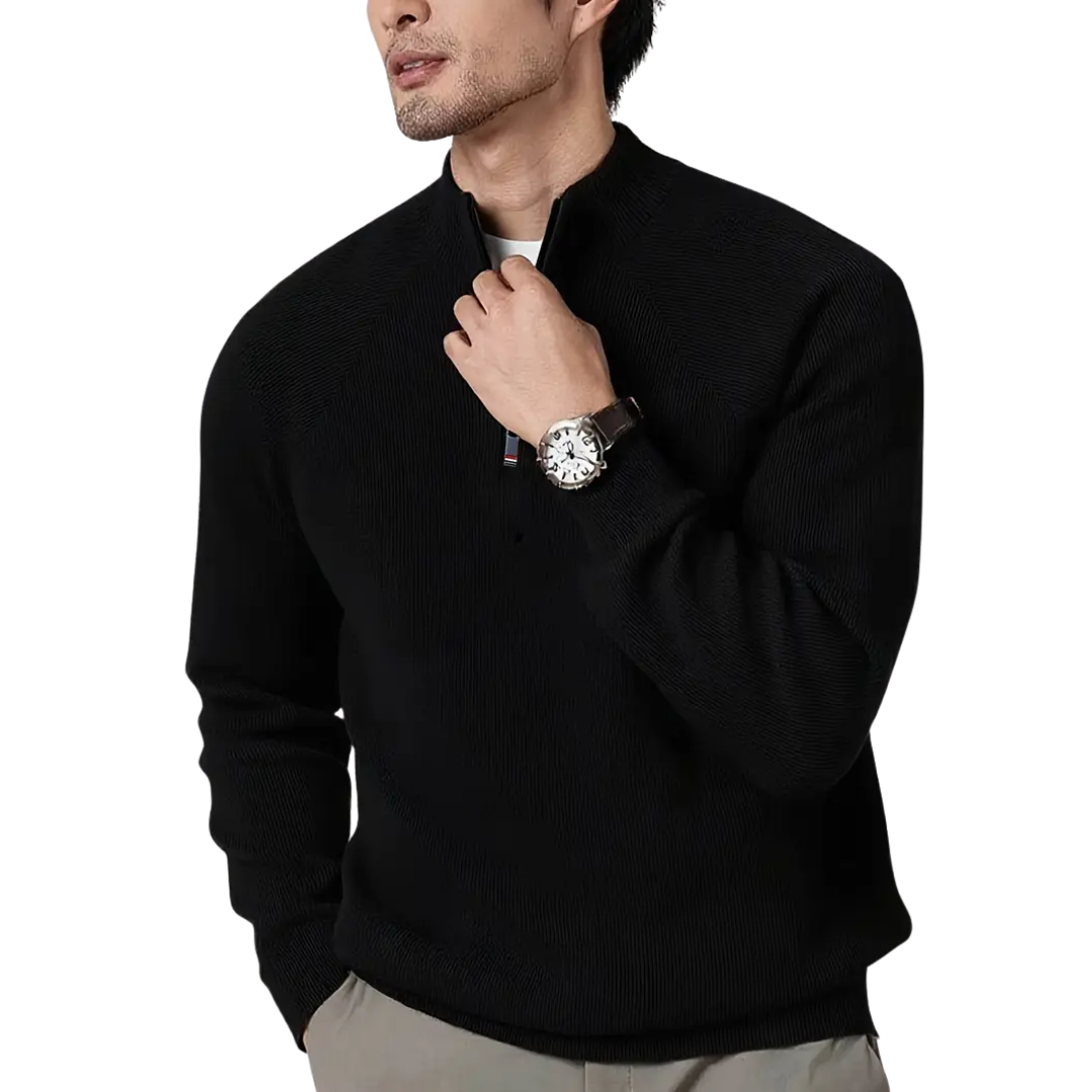 T&H Men's Zip-Up Sweater