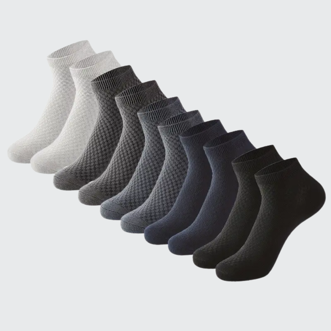 5 Paar Bambussocken für Herren – atmungsaktiv, geruchsneutral und feuchtigkeitsabsorbierend