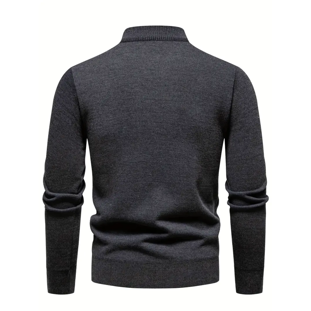 T&H Men's Zip-Up Sweater