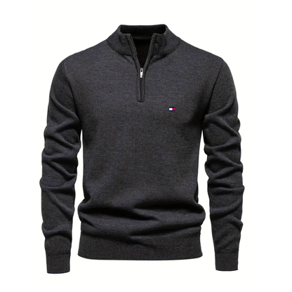 T&H Men's Zip-Up Sweater