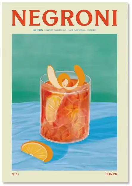 Premium Wall Art - Colourful Cocktails (Multiple Sizes Available)