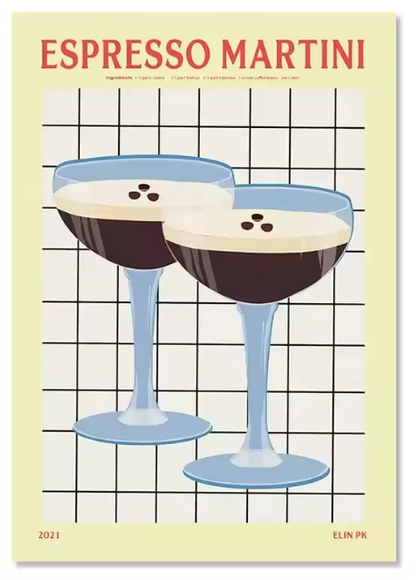 Premium Wall Art - Colourful Cocktails (Multiple Sizes Available)