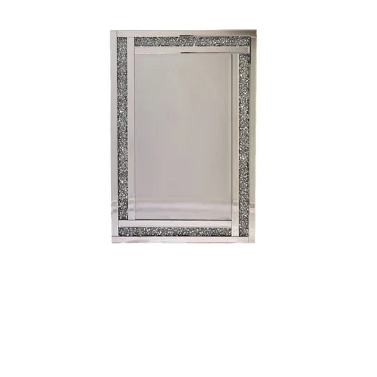 Chic Glamour: Luxe Stone Trim Wall Mirror