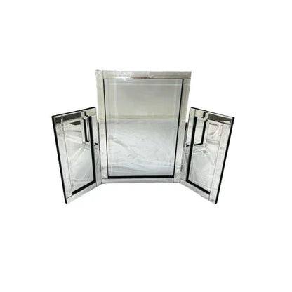 Trinity Luxe: 3-Panel Folding Mirrored Vanity Mirror