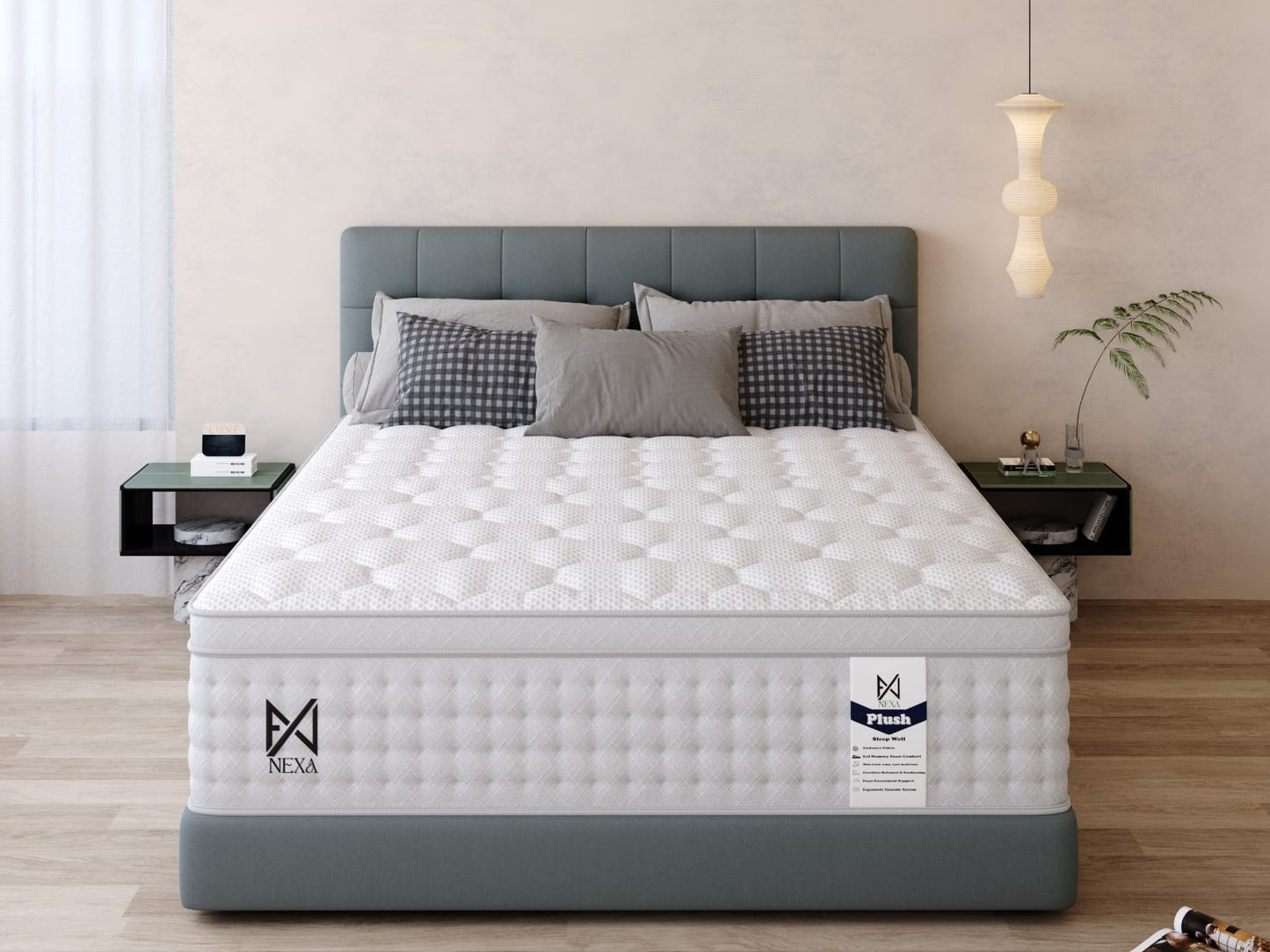 The Luxury Plush Nexus 2000 Pocket Spring Pillow Top - Plush